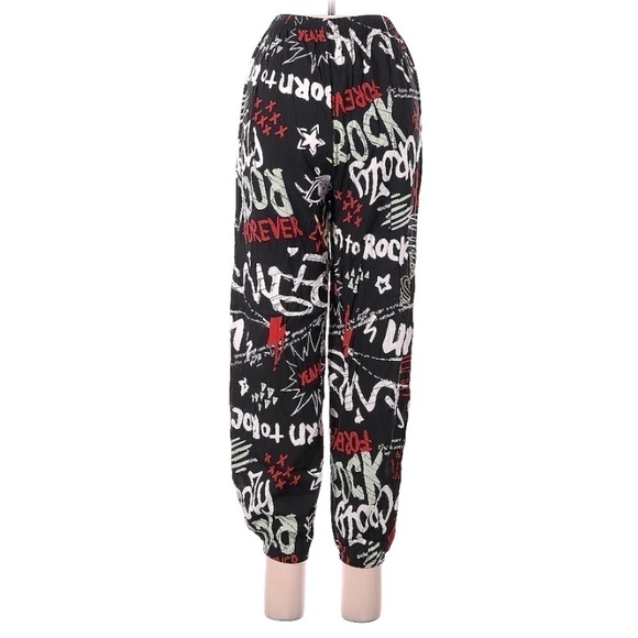 Graffiti Pattern Pants | SIZE M (6) - Picture 2 of 6